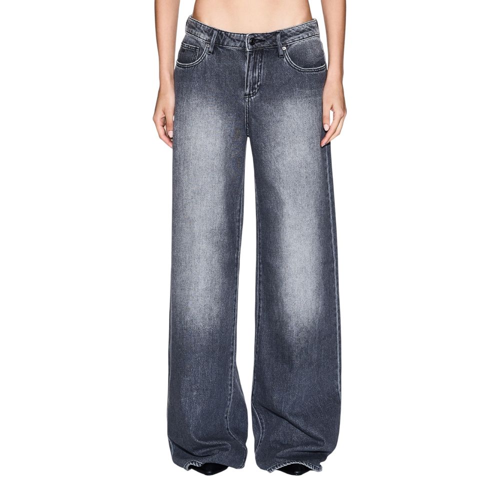 Armani Exchange grå bomullsjeans med avslappet passform