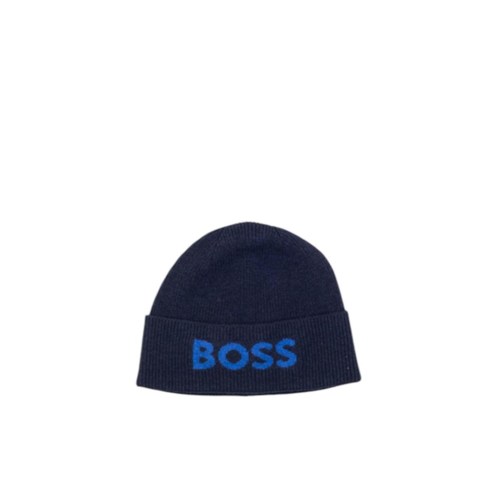 Hugo Boss blå caps i resirkulert polyamid