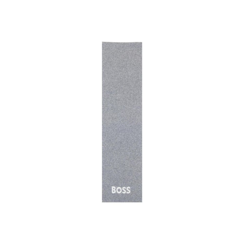 Hugo Boss grått polyakrylskjerf