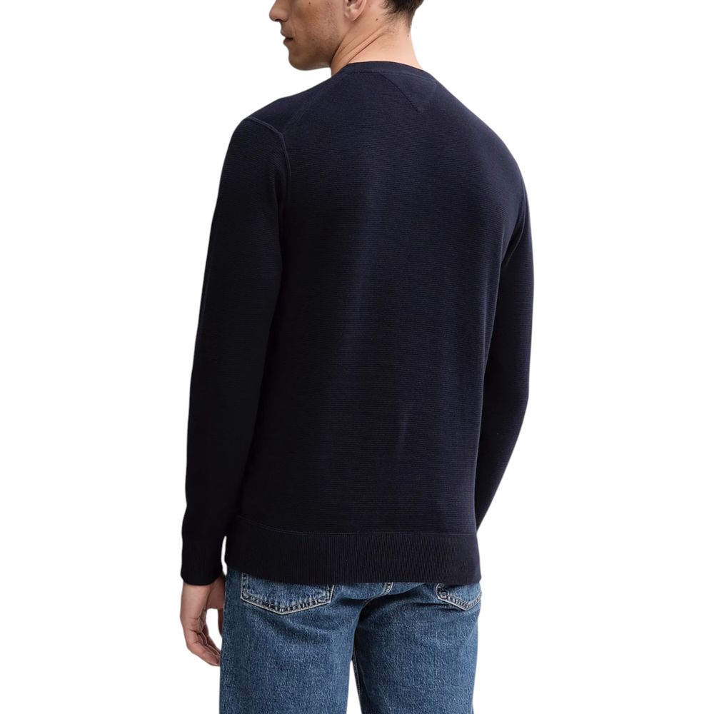 Tommy Hilfiger marineblå genser i økologisk bomull