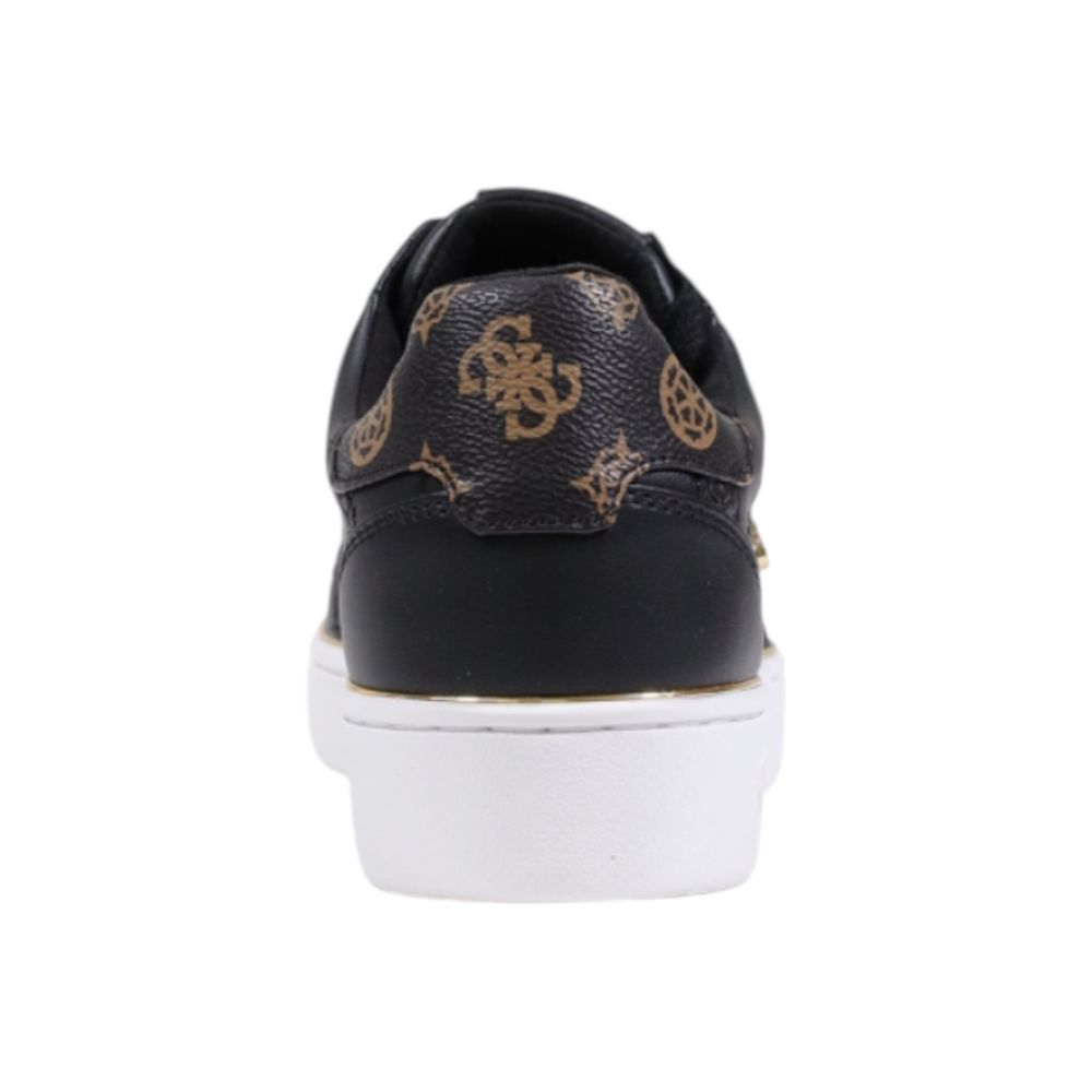 Black Polyethylene Low Top Sneakers
