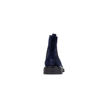Calvin Klein Jeans Blue Suede Leather Chelsea Boots