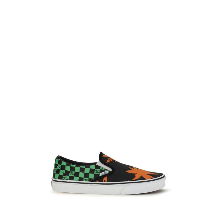 Valentino Garavani lavtoppsneakers i flerfarget bomull