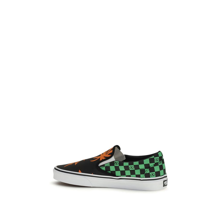 Valentino Garavani lavtoppsneakers i flerfarget bomull