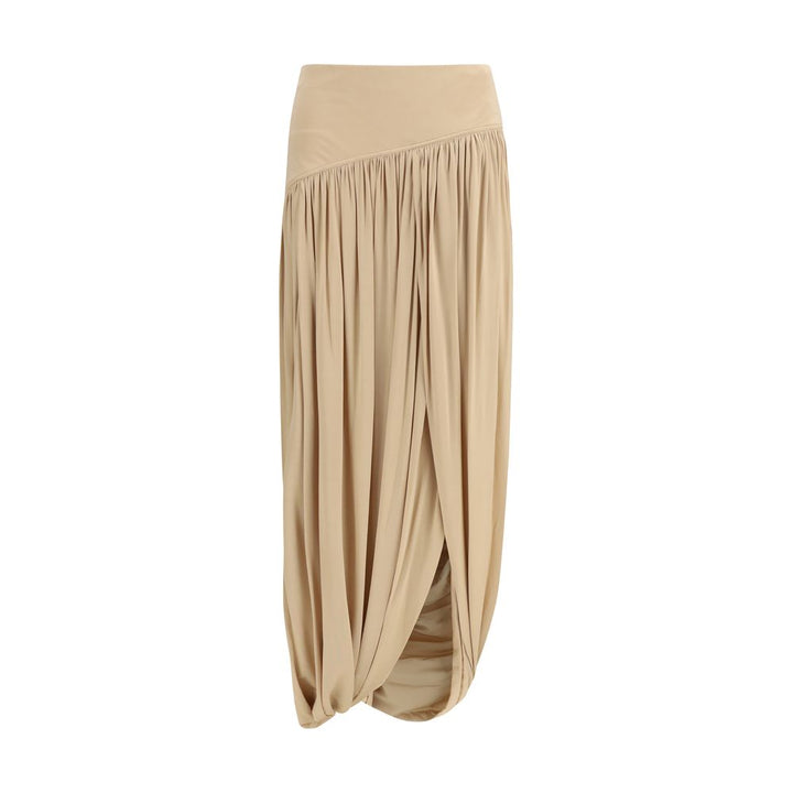 Ferragamo Beige Viskose Langt Skjørt