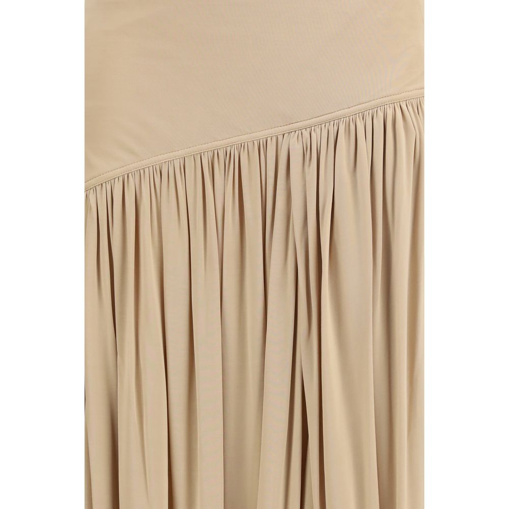 Ferragamo Beige Viskose Langt Skjørt