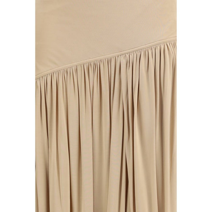 Ferragamo Beige Viskose Langt Skjørt