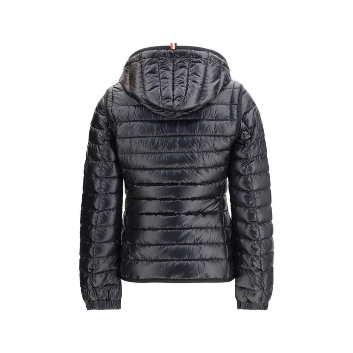 Moncler Grenoble heldekkende jakke i svart polyamid