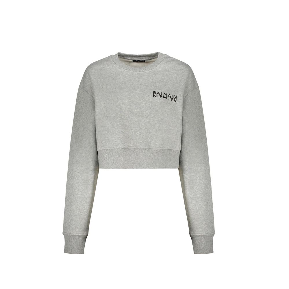 Balmain grå bomullsgenser