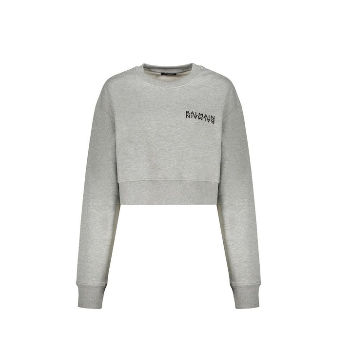 Balmain grå bomullsgenser