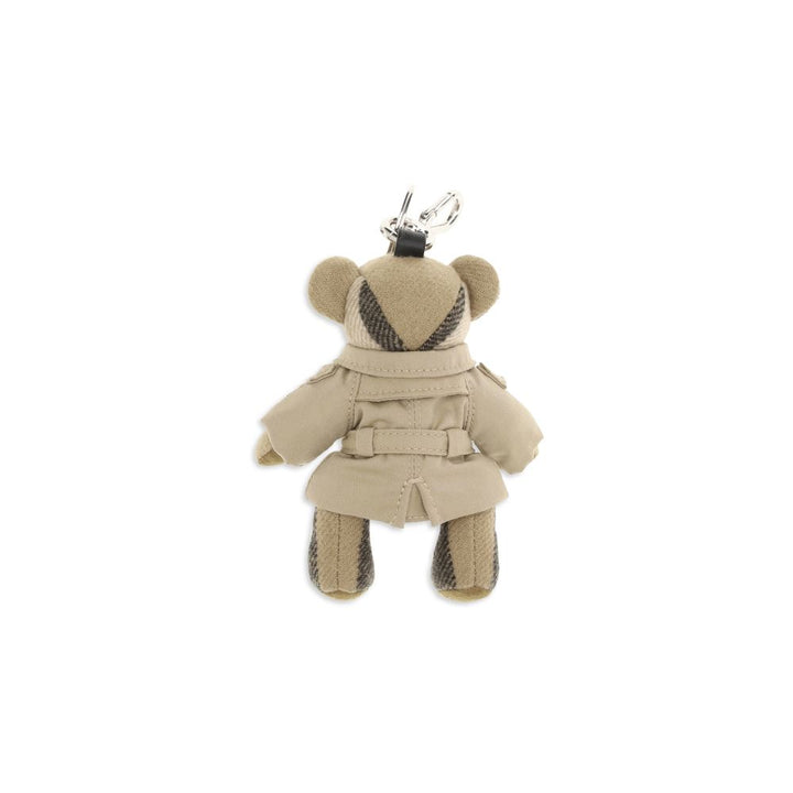 Burberry beige nøkkelring i kasjmir