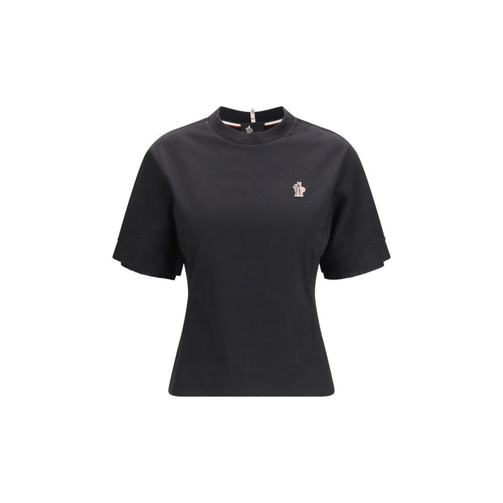 Moncler Grenoble T-skjorte i svart bomull