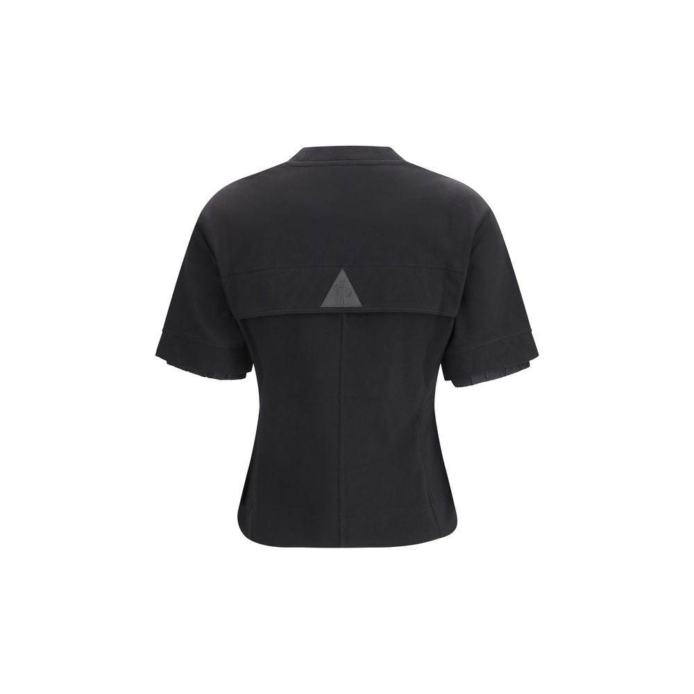 Moncler Grenoble T-skjorte i svart bomull