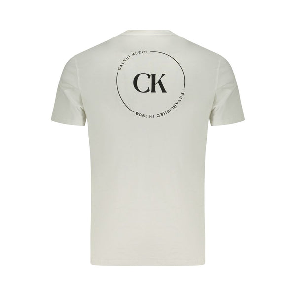 Calvin Klein Bianco Cotton Men T-Shirt