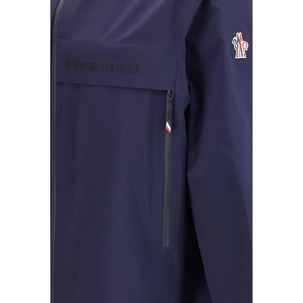 Moncler Grenoble blå skalljakke i polyamid