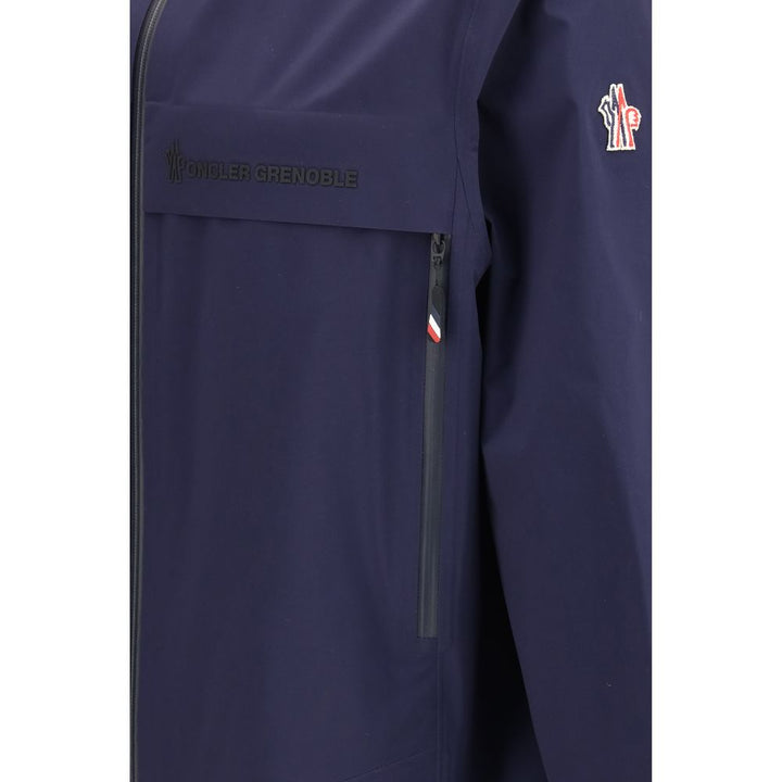 Moncler Grenoble blå skalljakke i polyamid