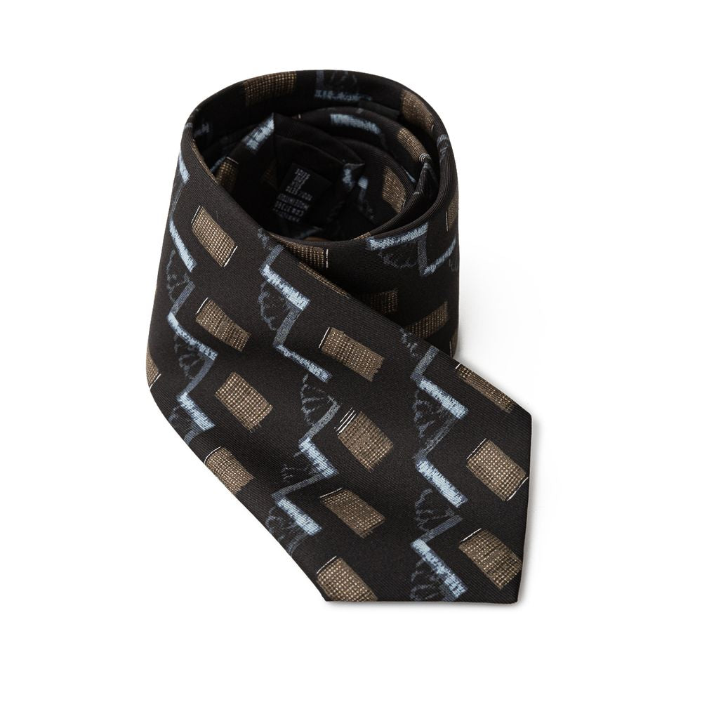 Corbata de seda negra Giorgio Armani