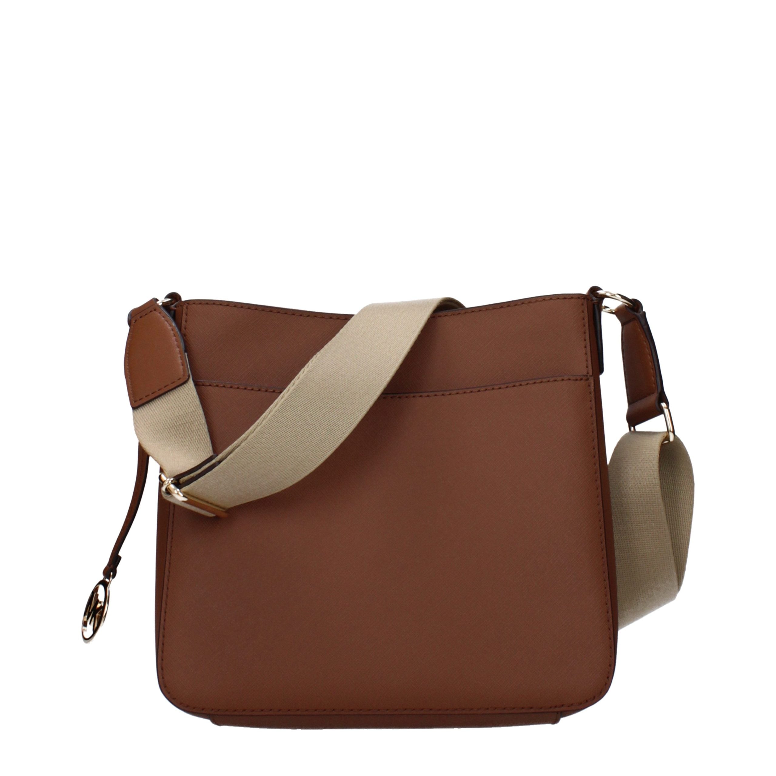 Michael Kors Brown Leather Shoulder Bag