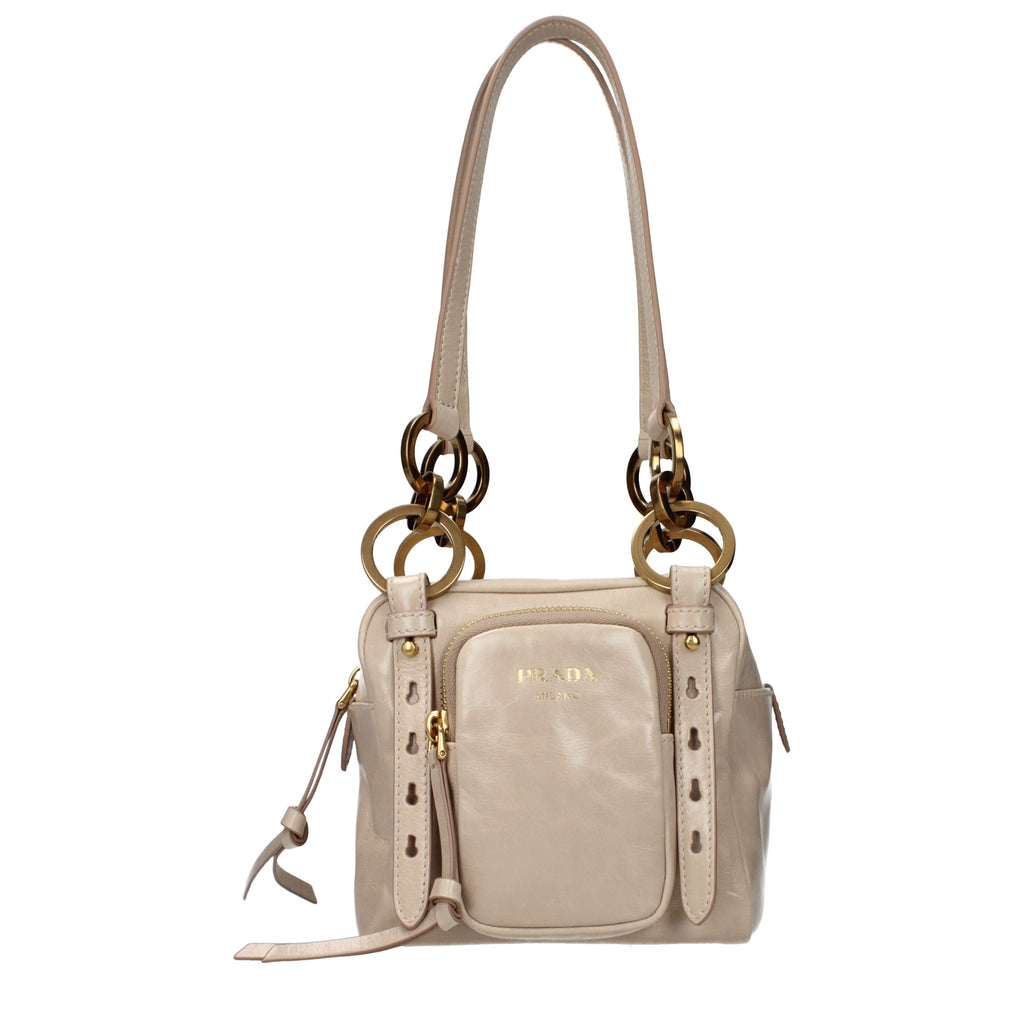 Bolso de hombro Prada de cuero rosa