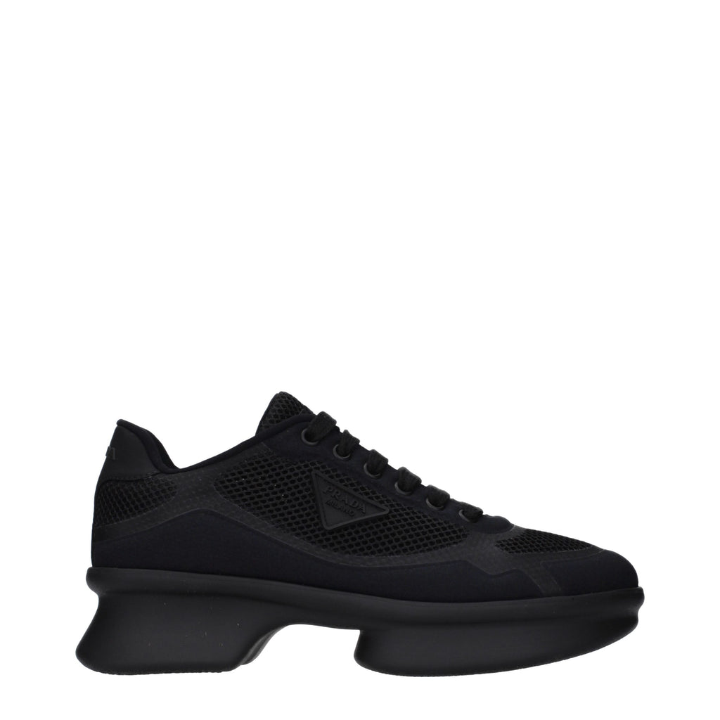 Zapatillas bajas Prada de tela negra