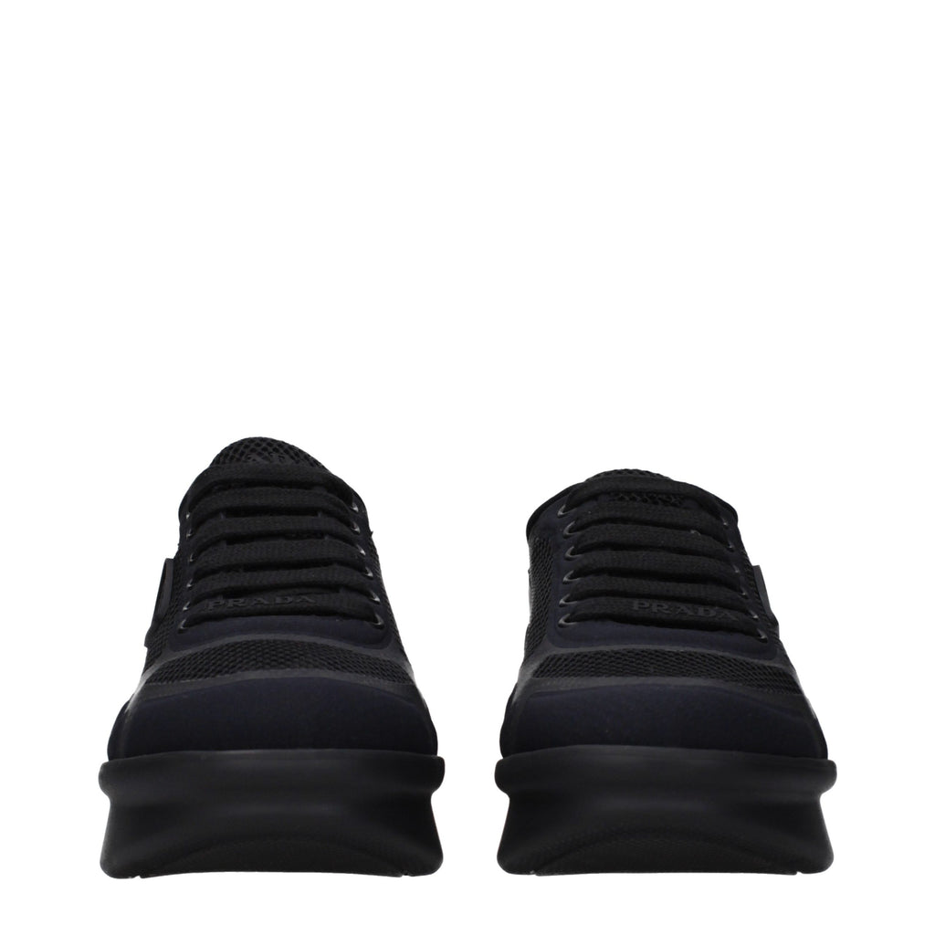 Zapatillas bajas Prada de tela negra