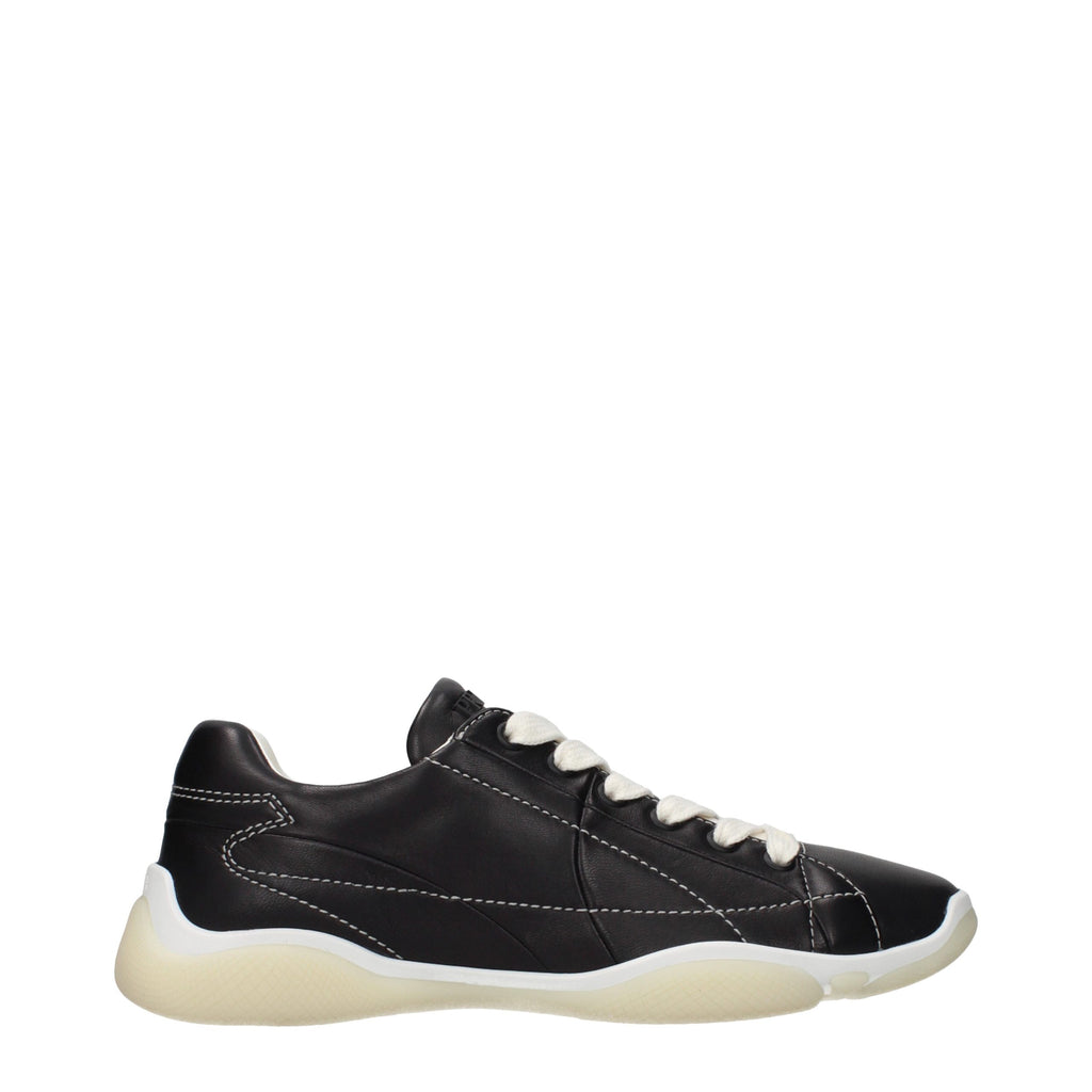 Zapatillas Prada de cuero negro