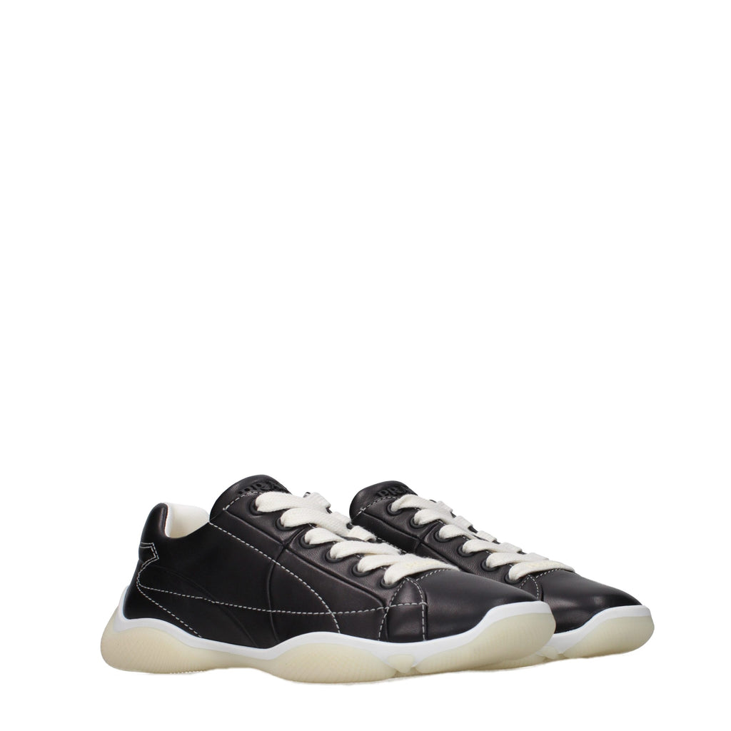 Zapatillas Prada de cuero negro