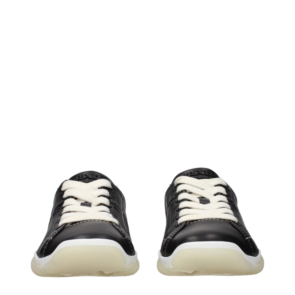 Zapatillas Prada de cuero negro