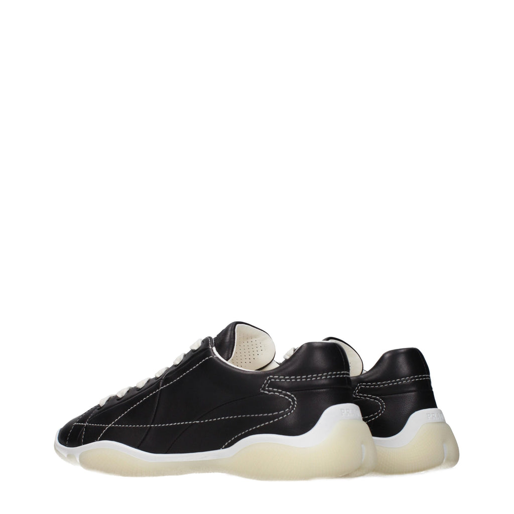 Zapatillas Prada de cuero negro