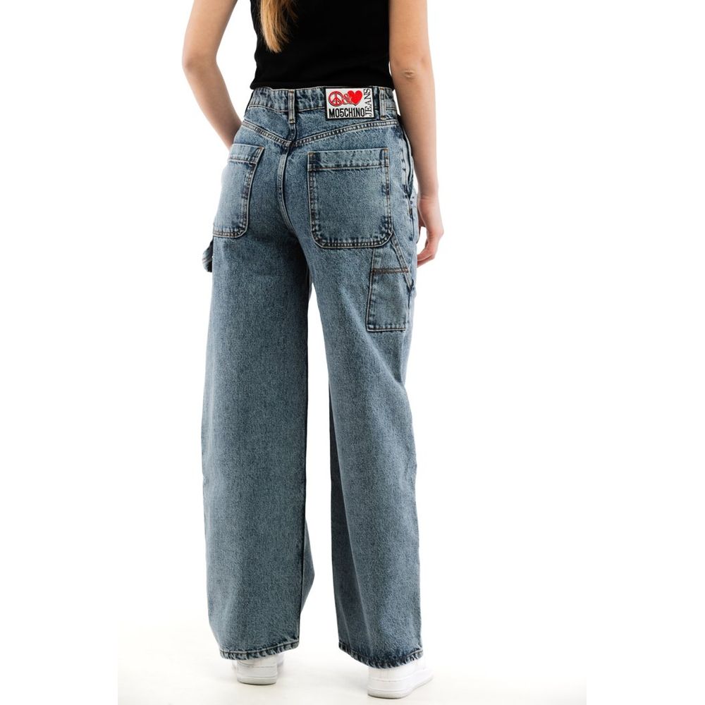 Moschino Flerfargede Jeans i Bomull med Avslappet Passform
