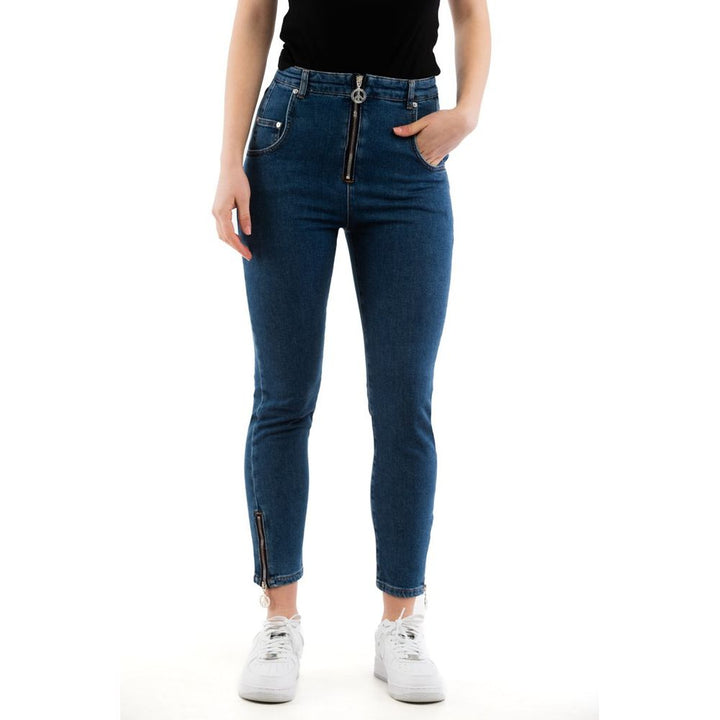 Moschino Flerfarget Høy A-Liv Jeans i Bomull