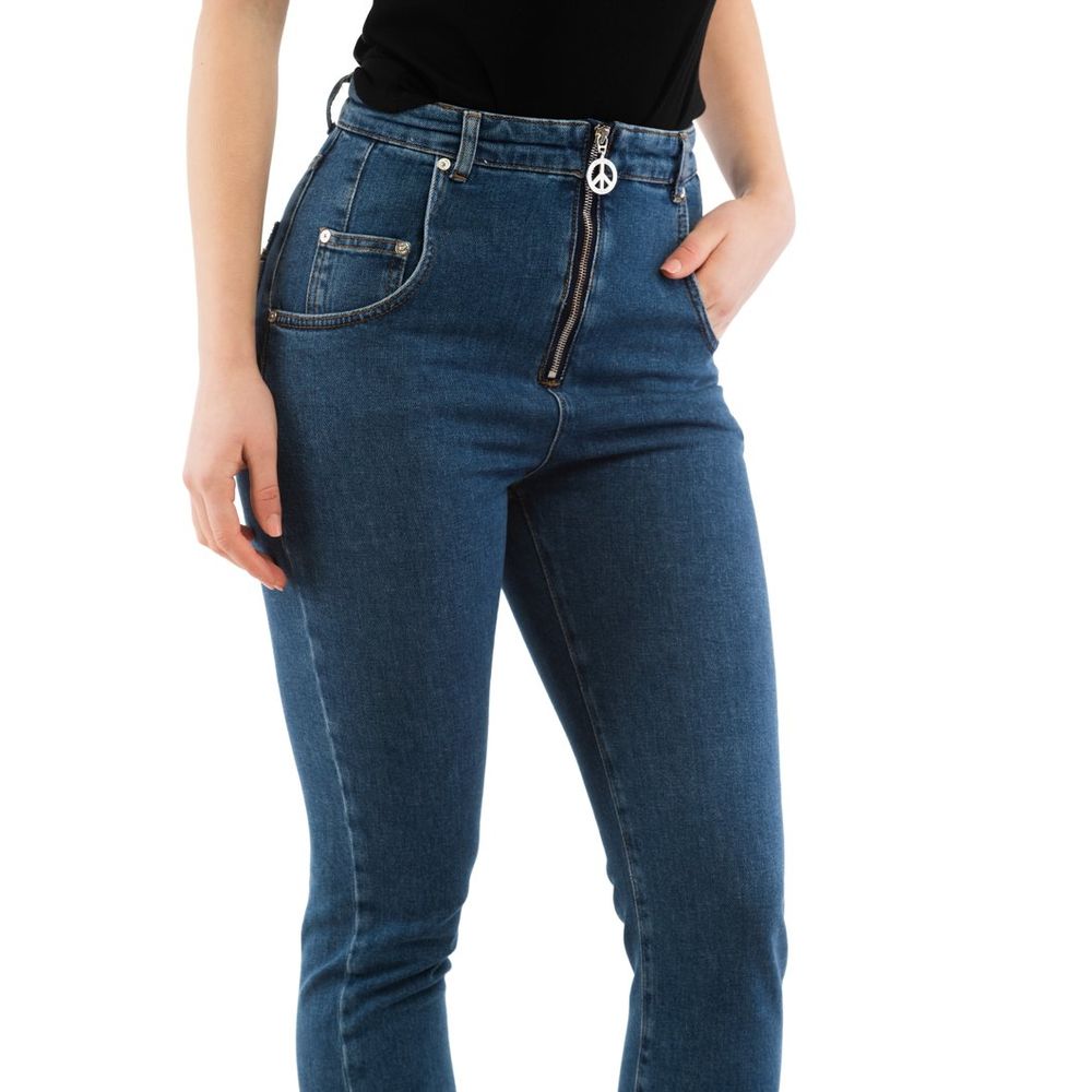 Moschino Flerfarget Høy A-Liv Jeans i Bomull