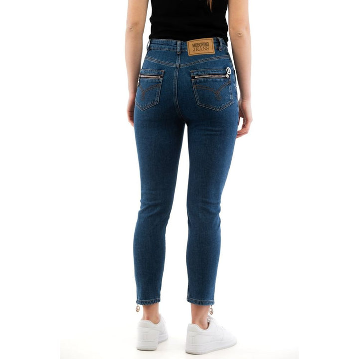 Moschino Flerfarget Høy A-Liv Jeans i Bomull
