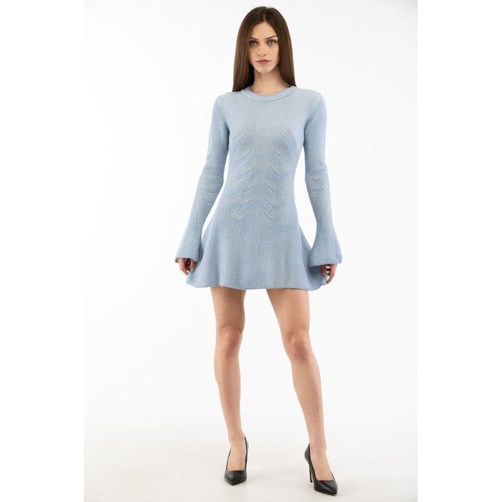 Moschino Flerfarget Ull Casual Kjole