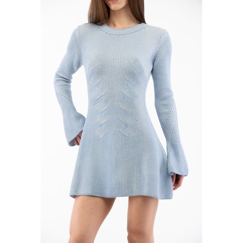 Moschino Flerfarget Ull Casual Kjole