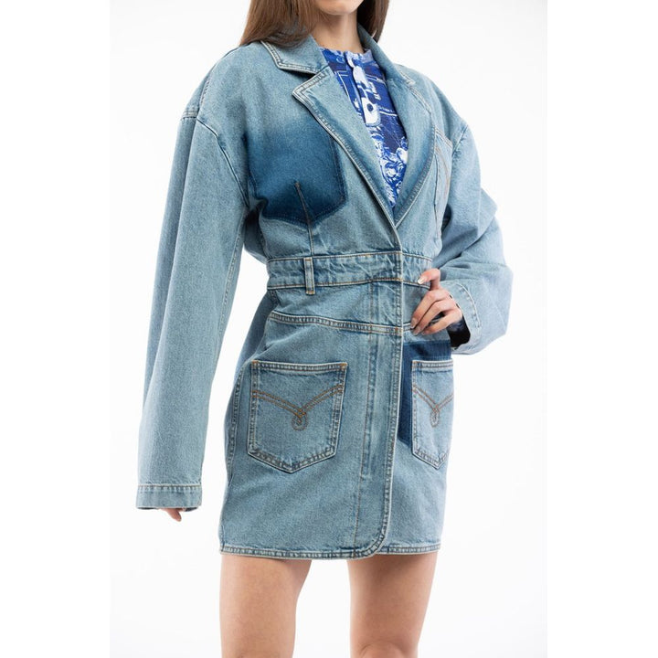 Moschino Flerfarget Bomullsdenimjakke