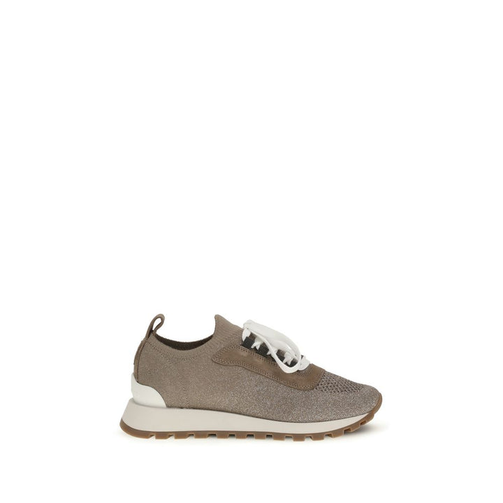 Brunello Cucinelli Beige Chunky-joggesko i bomull