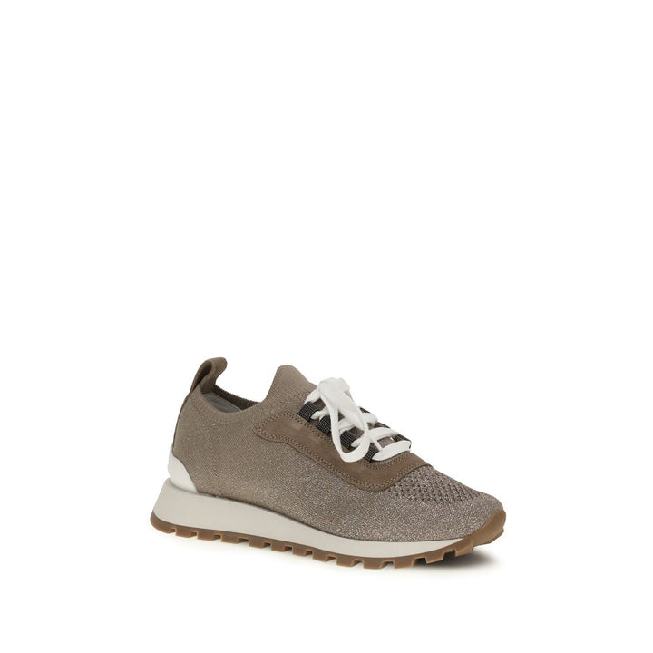 Brunello Cucinelli Beige Chunky-joggesko i bomull