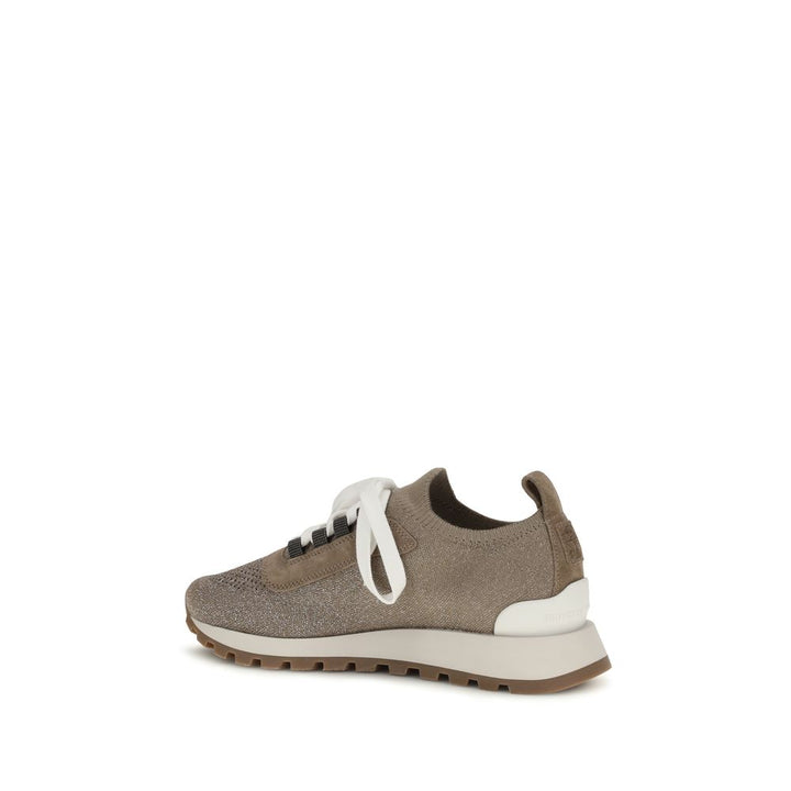 Brunello Cucinelli Beige Chunky-joggesko i bomull
