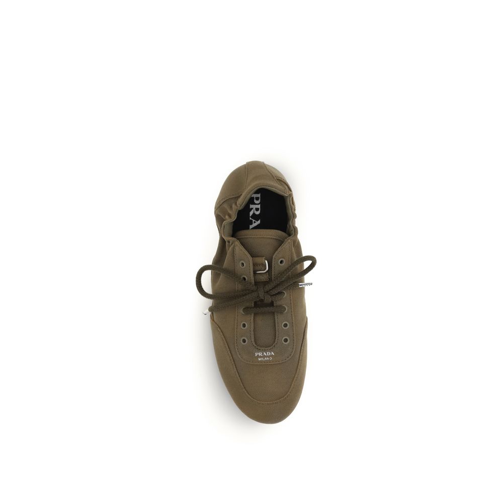 Bicolor Cotton Athletic Sneakers