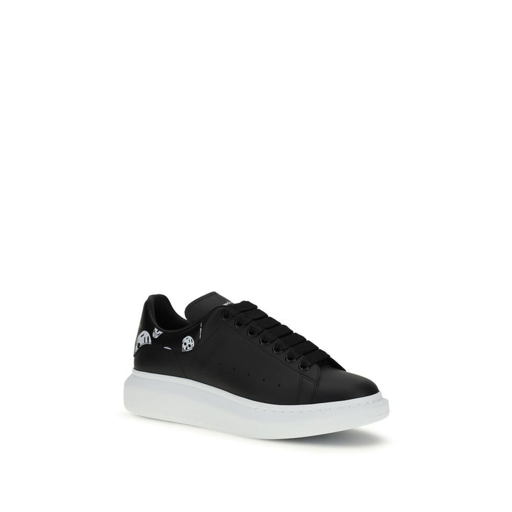 Alexander McQueen Black Calf Leather Bos Taurus Chunky-sneakers