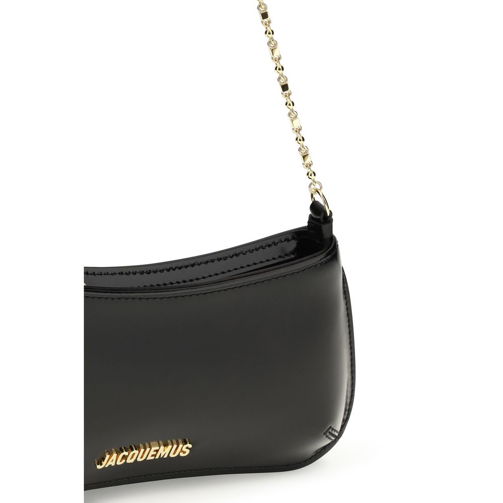 Jacquemus skulderveske i svart kalveskinn