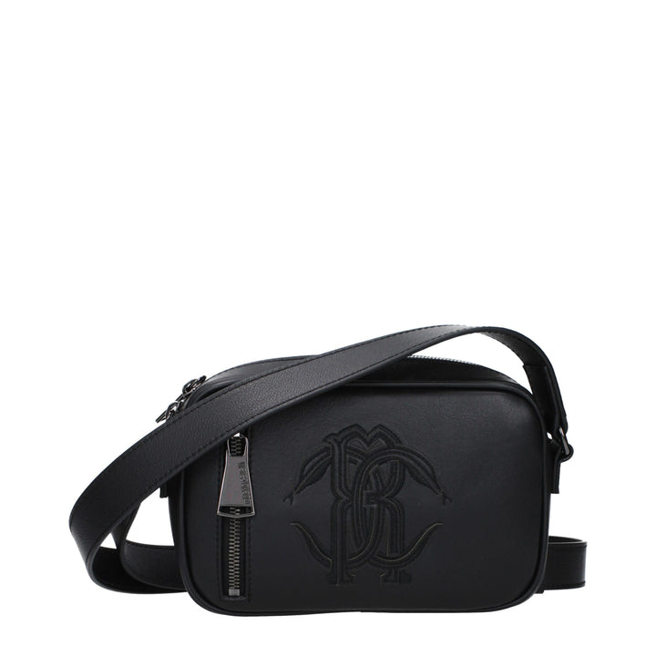 Roberto Cavalli Crossbodyveske i svart skinn