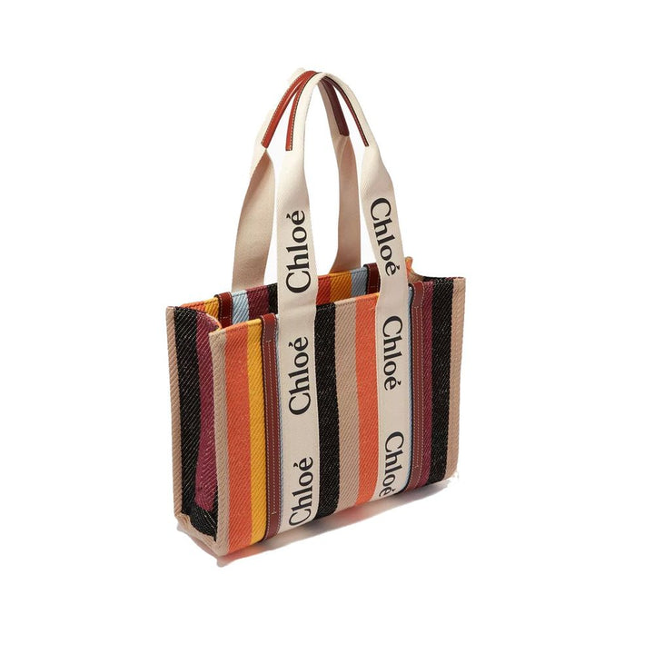 Chloé Beige Lin Tote Bag