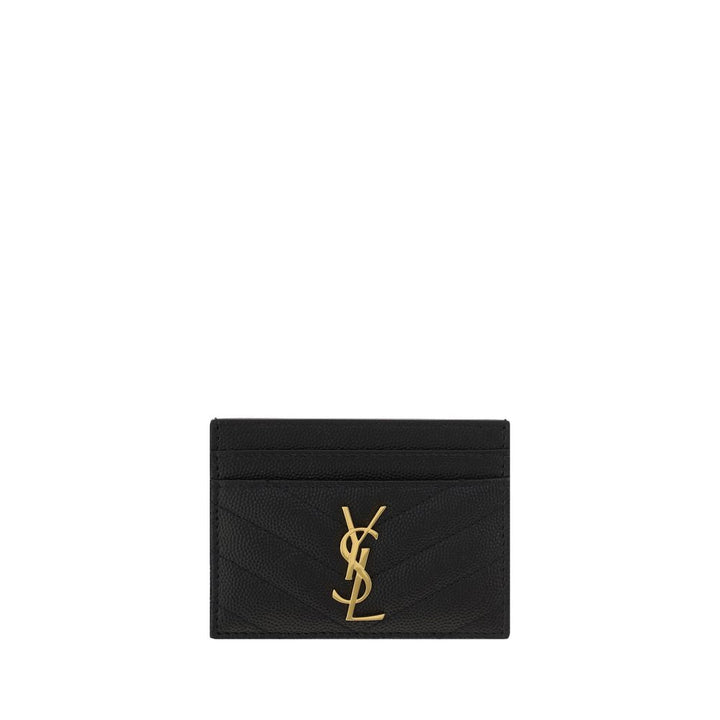 Saint Laurent Svart Kalveskinn Lommebok