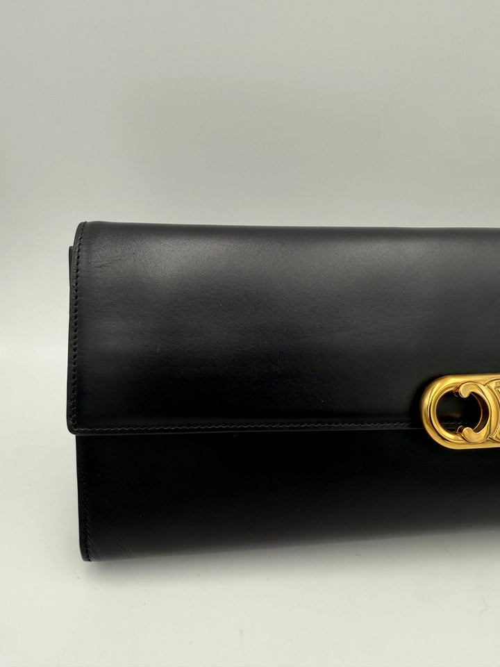 Celine CELINE TRIOMPHE Sort Clutch