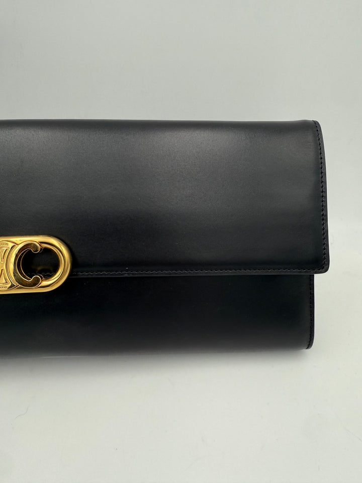 Celine CELINE TRIOMPHE Sort Clutch