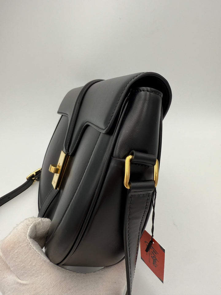 Celine CELINE Sac 16 Besace svart stor veske