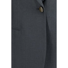 Giorgio Armani Gray Linen Jacket