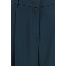 Giorgio Armani Blue Silk Casual Pants